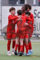 U 14 (C-Jun.) Förderliga BuLi/NLZ -  Saison 2021/2022 - FC Ingolstadt 04 - FC Bayern München - Stanko Djordjevic köpft den 4:0 Führungstreffer - jubel - Foto: Meyer Jürgen