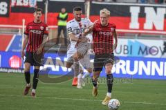 3. Liga; FC Ingolstadt 04 - Viktoria Köln; Calvin Brackelmann (17, FCI) Koronkiewicz Patrick (28 Köln) Tobias Bech (11, FCI)