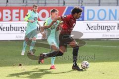 3. Liga - FC Ingolstadt 04 - 1. FC Kaiserslautern - Francisco Da Silva Caiuby (13, FCI) Zweikampf