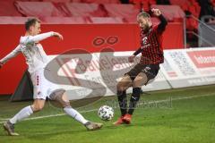 3. Liga - FC Ingolstadt 04 - Türkgücü München - Rico Preisinger (6, FCI) Jakob Kilian (3 Türkgücü)