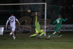 Landesliga - Saison 2024/25 - SV Manching - FC Ehekirchen - Luca Bienek (Nr.16 - SV Manching) mit dem 1:0 Führungstreffer - jubel- - Gordy Niklas Torwart Ehekirchen  - Foto: Meyer Jürgen