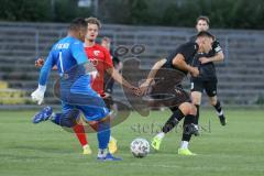 Bayernliga Süd - Saison 2022/2023 - FC Ingolstadt 04 - SV Erlbach - Krupa Jeroen (Nr.17 - Fc Ingolstadt 04 II) - Welder de Souza Lima Torwart Erlbach - Foto: Meyer Jürgen