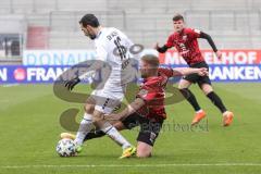 3. Liga - FC Ingolstadt 04 - Waldhof Mannheim - Marc Stendera (10, FCI) Garcia Rafael (16 Mannheim)