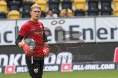 2.BL; Dynamo Dresden - FC Ingolstadt 04, Warmup Torwart Robert Jendrusch (1, FCI)