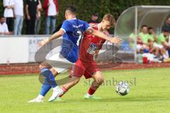 Kreisklasse - Saison 2023/2024 - TSV Ingolstadt Nord - TSV Kösching- Tolga Duysak blau Ing Nord - Elias Kraus rot Kösching - Foto: Meyer Jürgen
