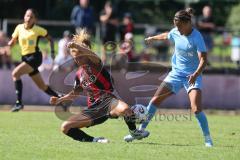 *** 2. Bundesliga Frauen - Saison 2025/26 - FC Ingolstadt 04 Frauen - Victoria Berlin - Aydin Leyila blau Berlin - Leonie Haberäcker (Nr.27 - FC Ingolstadt Frauen I) - Foto: Meyer Jürgen