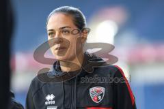 3. Liga; MSV Duisburg - FC Ingolstadt 04; vor dem Spiel Cheftrainerin Sabrina Wittmann (FCI)