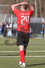 Bayernliga Nord - Saison 2023/24 - FC Ingolstadt 04 II - TSV Neudrossenfeld - Fabio Riedl (Nr.24 - FCI)  nach einer vergebenen Torchance -  - XXXXX - Foto: Meyer Jürgen