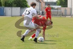 Bayernliga Nord - Saison 2023/24 - FC Ingolstadt 04 II - TSV Abtswind - Fabio Riedl (Nr.24 - FCI) - Gutheil Florian weiss Abtswind - Foto: Meyer Jürgen