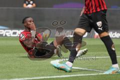 3.Liga - Saison 2022/2023 - FC Ingolstadt 04 -  1. FC Saarbrücken - Hans Nunoo Sarpei (Nr.14 - FCI) - Foto: Meyer Jürgen