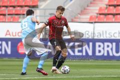 3. Liga - FC Ingolstadt 04 - TSV 1860 München - Dennis Eckert Ayensa (7, FCI) Salger Stephan (6, 1860)