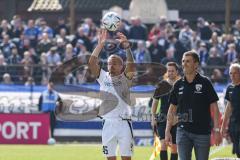 3. Liga; SV Meppen - FC Ingolstadt 04; Einwurf Thomas Rausch (45, FCI) Gänsehaut Cheftrainer Michael Köllner (FCI)