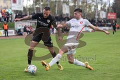 Toto-Pokal; ATSV Erlangen - FC Ingolstadt 04; Patrick Schmidt (9, FCI) Sebastien Döring ( ATSV)