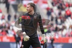 3. Liga; Rot-Weiss Essen - FC Ingolstadt 04; vor dem Spiel Torwart Boevink Pelle (26 FCI)