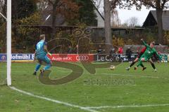 BZL - Oberbayern Nord - SV Manching - SV Kasing -  Der 2:0 Führungstreffer durch Rybalko Johann grün Manching - jubel - Heisler Maximilian rot Kasing - Patrick Lücking Torwart Kasing - Foto: Jürgen Meyer