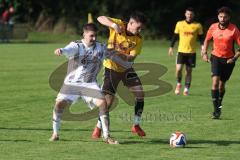Kreisliga - Saison 2025/26- TSV Lichtenau - TSV Hohenwart - Mark Steingräber gelb Lichtenau - Andreas Widhopf weiss Hohenwart - Foto: Meyer Jürgen