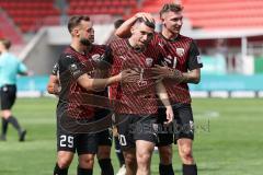 3. Liga; FC Ingolstadt 04 - VfB Lübeck; Tor Jubel Treffer Ognjen Drakulic (30, FCI) Marcel Costly (22, FCI) Julian Kügel (31, FCI) David Kopacz (29, FCI)