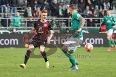 2.BL; SV Werder Bremen - FC Ingolstadt 04; Christian Gebauer (22, FCI) Marco Friedl (32 Bremen)