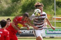 Kreisliga - Saison 2024/25- SV Kasing - TSV Kösching-  - Bernd Noll weiss Kasing - Johannes Altmann rot Kösching - Foto: Meyer Jürgen