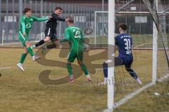 Bezirksliga - Saison 2024/25- TSV Gaimersheim - VFB Eichstätt II - Denis Janjic (Nr.31 - TSV Gaimersheim) - Marlon Roth Torwart Eichstätt - Eugen Belousow grün Eichstätt #23 - Foto: Meyer Jürgen