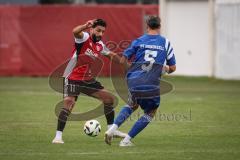 Kreisliga - Saison 2026/27- Türkisch SV Ingolstadt - SV Hundszell - Hakan Düzkün rot Türkisch  - Tim Liesegang blau Hundszell - Foto: Meyer Jürgen