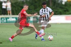Toto-Pokal - VfB Forstinning - FC Ingolstadt 04; Davide Sekulovic (33, FCI) (18) Novakovic, Aleksandar