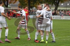 Kreisliga - Saison 2025/26- TSV Kösching - SV Kasing - Der 0:1 Führungstreffer durch Marius Magdic weiss Kasing - jubel - Foto: Meyer Jürgen