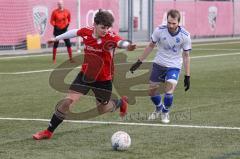 AUDI - Schanzer Amateur Cup 2023 - Finale - TSV Hohenwart - FC Mindelstetten - 5:3 -  Leon Sedlmair
 rot Hohenwart - Alexander Berger weiss Mindelstetten - Foto: Meyer Jürgen