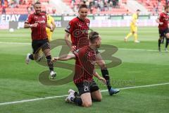 Relegation 1 - FC Ingolstadt 04 - VfL Osnabrück - Tor Jubel 1:0 Tobias Schröck (21, FCI) Filip Bilbija (35, FCI) Fatih Kaya (9, FCI)