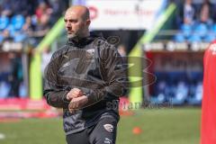 3. Liga; SV Meppen - FC Ingolstadt 04; warmup vor dem Spiel Co-Trainer Maniyel Nergiz (FCI)