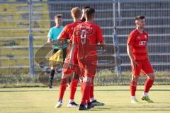 Bayernliga Süd - Saison 2022/2023 - FC Ingolstadt 04 -  TSV Dachau - Der 2:0 Führungstreffer durch Nduka Donald (Nr.4 - Fc Ingolstadt 04 II) - Jubel - Foto: Meyer Jürgen