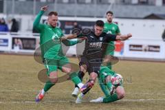 Bezirksliga - Saison 2024/25- TSV Gaimersheim - VFB Eichstätt II - Der 1:0 Führungstreffer durch Nico von Swiontek Brzezinski (Nr.17 - TSV Gaimersheim) jubel - Taavi Hoffmann grün Eichstätt  - Eugen Belousow grün Eichstätt links - Foto: Meyer Jürgen
