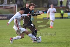 Toto-Pokal; ATSV Erlangen - FC Ingolstadt 04; Zweikampf Kampf um den Ball Hawkins Jalen (20 FCI) Sebastien Döring ( ATSV)