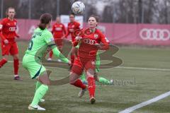 2. Fußball-Liga - Frauen - Saison 2022/2023 - FC Ingolstadt 04 - VFL Wolfsburg II - Yvonne Dengscherz (Nr.23 - FCI Frauen) - Jonietz Maria grün Wolfsburg - Foto: Meyer Jürgen