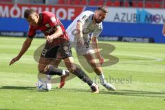 3.Liga - Saison 2022/2023 - FC Ingolstadt 04 -  - SV Waldhof-Mannheim - Marcel Costly (Nr.22 - FCI) - Berkan taz (Nr.33 - SV Waldhof Mannheim) - Foto: Meyer Jürgen