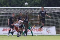 Relegation 2 - U17 - SSV Jahn Regensburg - FC Ingolstadt 04 - Freistoß Walter Bastian (6 SSV) Mauer, Laurenz Thum (17 FCI) Michael Udebuluzor (25 FCI) in der Luft