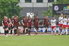 2. Bundesliga Frauen - Saison 2024/25 - FC Ingolstadt 04 Frauen - FSV Gütersloh -  Der 0:1 Führungstreffer - Torwart Anna-Lena Daum (Nr.22 - FCI Frauen) kann den Ball nicht abwehren - betretene Gesichter - enttäuscht - Foto: Meyer Jürgen