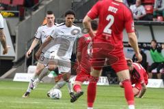 3. Liga; FC Viktoria Köln - FC Ingolstadt 04; Justin Butler (31, FCI) Sontheimer Patrick (6 Köln) Felix Keidel (43, FCI)