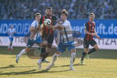 3. Liga; FC Hansa Rostock - FC Ingolstadt 04; Zweikampf Kampf um den Ball Pascal Testroet (37, FCI) Gürleyen Ahmet (15 HR)