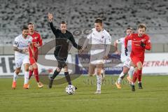 3. Liga - FSV Zwickau - FC Ingolstadt 04 - Angriff, Filip Bilbija (35, FCI) Robin Krauße (23, FCI) Marc Stendera (10, FCI)