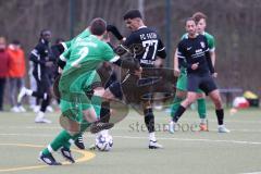 Kreisliga - Saison 2023/24 - FC Fatih Ingolstadt - SV Denkendorf - Fabian Hunsdorfer grün Denkendorf - Umut Yürükal schwarz Fatih  - Foto: Meyer Jürgen