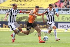 3. Liga; SV Sandhausen - FC Ingolstadt 04; Ognjen Drakulic (30, FCI) Diekmeier Dennis (18 SVS)