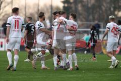 3. Liga - Saison 2023/24 - Testspiel - 1. FC Nürnberg - FC Ingolstadt 04 - Jannik Mause (Nr.7 - FCI) schiesst den 0:2 Führungstreffer - jubel -  - XXXXX - Foto: Meyer Jürgen