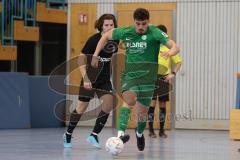 2024_1_6 - Saison 2023/24 - Lotto - Bayern Hallen Cup - Lindenkreuzhalle  - Vorrunde - SG Freising - SV Manching  -  Daniel Spies grün Manching - XXXXX - Foto: Meyer Jürgen