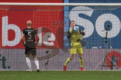 2.BL; Hansa Rostock - FC Ingolstadt 04; Torwart Robert Jendrusch (1, FCI) Nico Antonitsch (5, FCI)