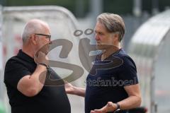 3.Liga - Saison 2023/2024 - Trainingsauftakt - FC Ingolstadt 04 -  Vorsitzender des Vorstandes Peter  Jackwerth (FCI) - Geschäftsführer Sport und Kommunikation Dietmar Beiersdorfer (FCI) - - Foto: Meyer Jürgen