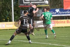 Kreisliga - Saison 2023/24 - Türkisch SV Ing - FC Gerolfing -  - Johann Rybalko #3 schwarz Türkisch - Timo Kraus grün Gerolfing - Foto: Meyer Jürgen