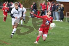 Kreisklasse - Saison 2023/2024 -SV Stammham - TSV Kösching - Stefan Winzinger rot Kösching - Timo Weber weiss Stammham - Foto: Meyer Jürgen