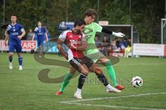 Kreisliga - Saison 2026/27- Türkisch SV Ingolstadt - SV Hundszell - Hakan Düzgün rot Türkisch  - Lucas Steinbach TW Hundszell  - Foto: Meyer Jürgen