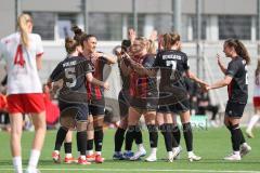 2. Bundesliga Frauen - Saison 2024/25 - FC Ingolstadt 04 Frauen - SC Freiburg II - Der 2:0 Führungstreffer durch Stefanie Reischmann (Nr.24 - FCI Frauen) - jubel   - Foto: Meyer Jürgen